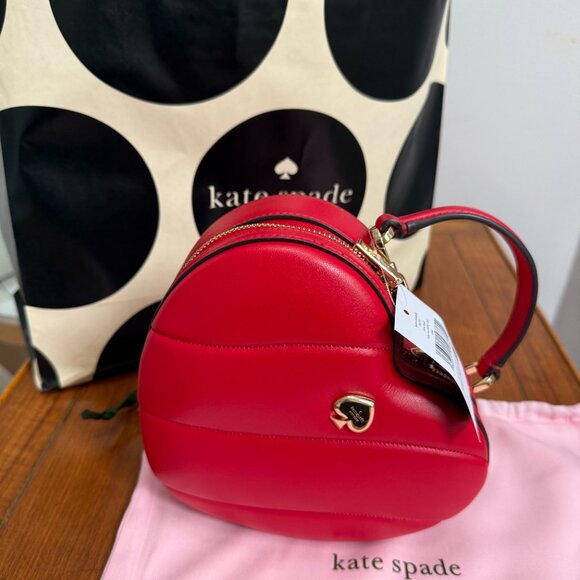 ❤️ Kate Spade Love Shack Quilted Heart Crossbody – NWT – + Pink Purse Protector - Picture 3 of 7